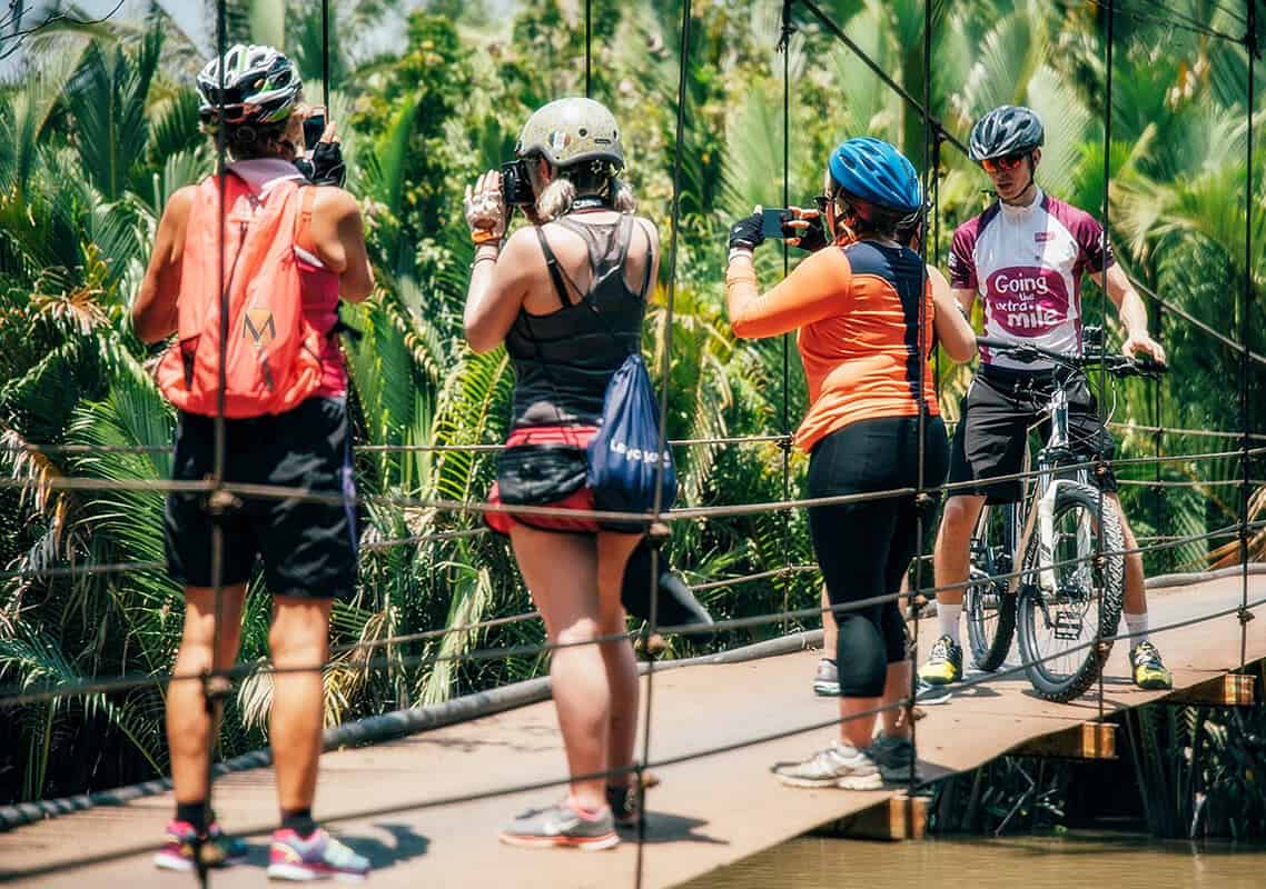 Cycling Through the Mekong in a Day Tour 2